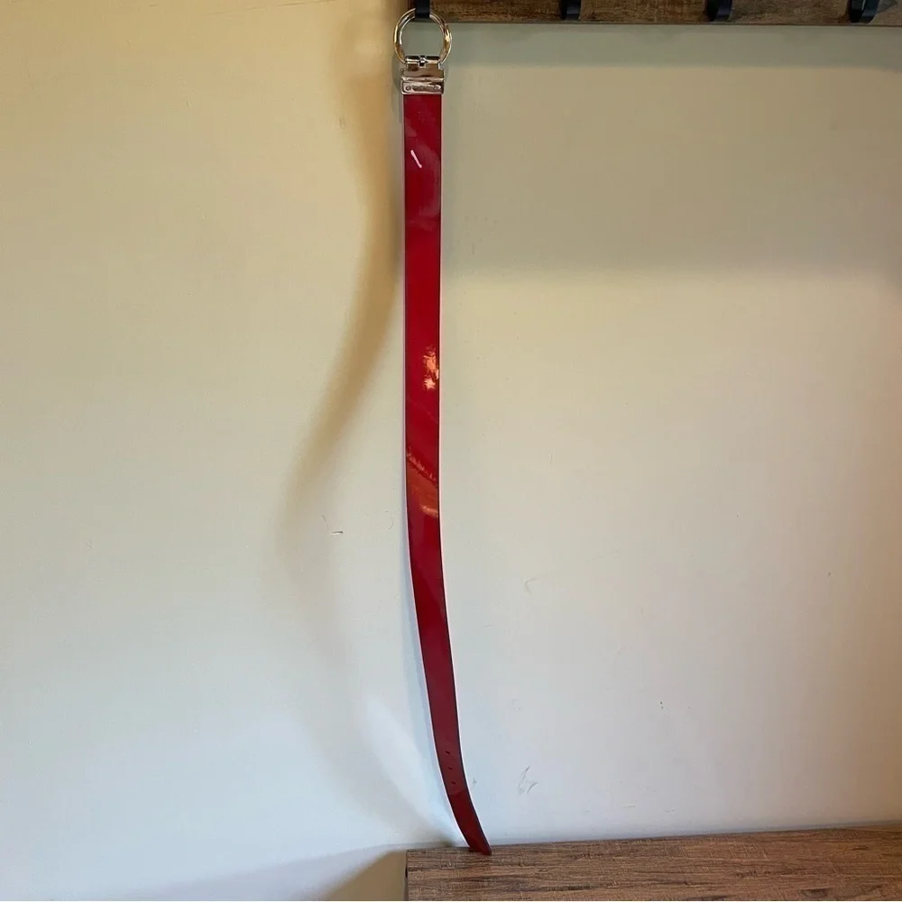 Calvin Klein Black or Red  Patent Leather Belt Reversible